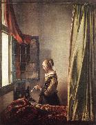 Girl Reading a Letter at an Open Window t VERMEER VAN DELFT, Jan